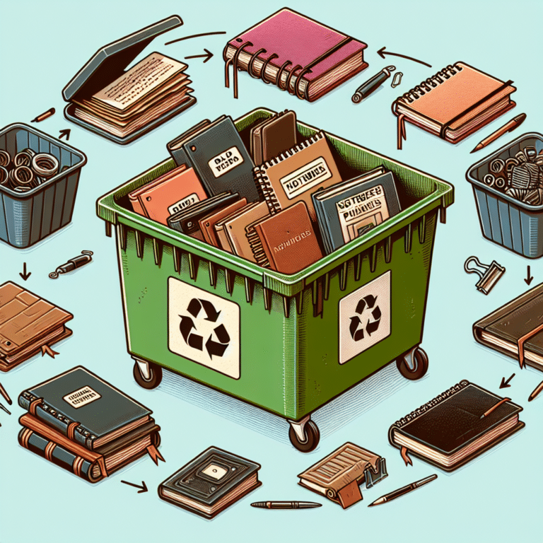 How to Recycle Old Notebooks and Planners