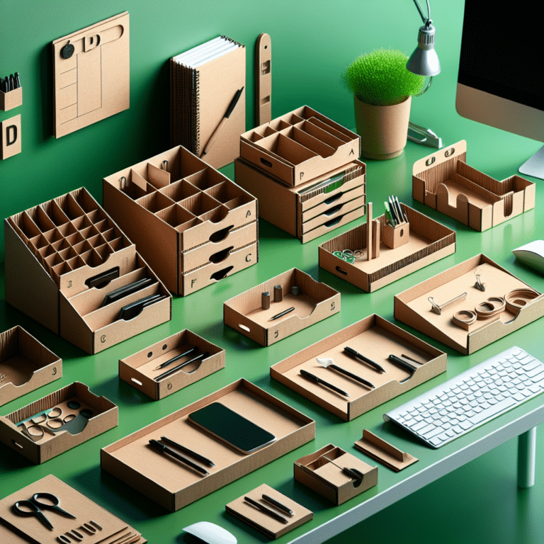 Recycled Cardboard Organizers: A Green Solution for Your Desk