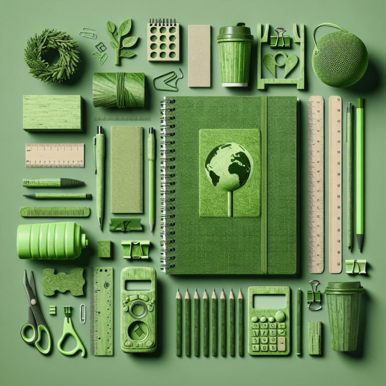 Eco-Friendly Green Stationery Sets for Students