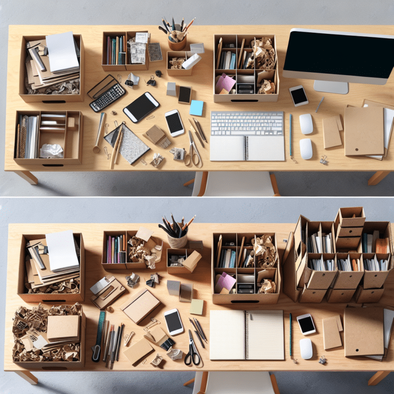  "Reclaim Your Desk Space with Recycled Cardboard Organizers
